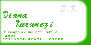 diana kurunczi business card